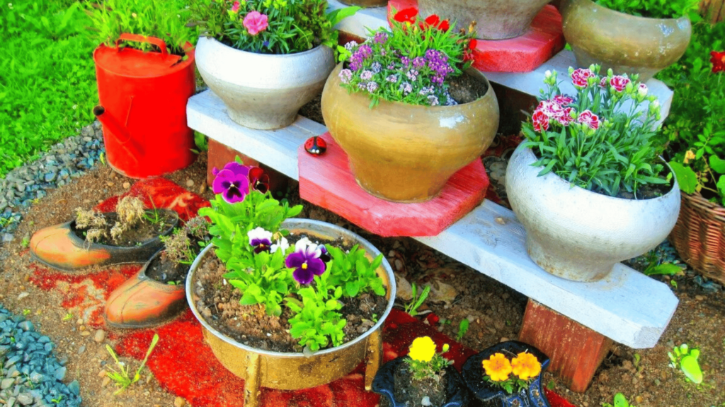 Crafting Durable Plant Pots from Recycled Materials